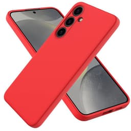Liquid silikone cover Samsung Galaxy S24 Plus - Rød