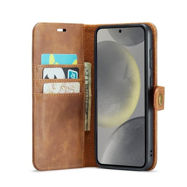 Mobil lommebok DG-Ming 2i1 Samsung Galaxy S24 Plus - Brun