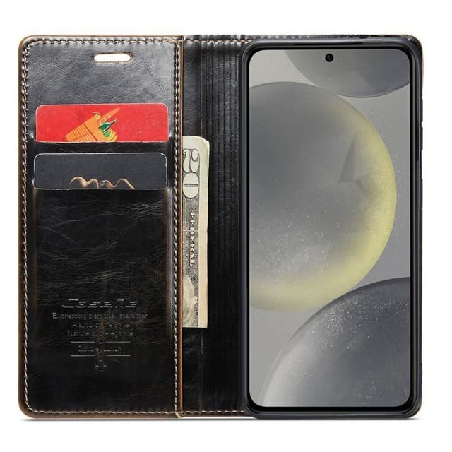 CaseMe Wallet 2-kort Samsung Galaxy S24 - Brun