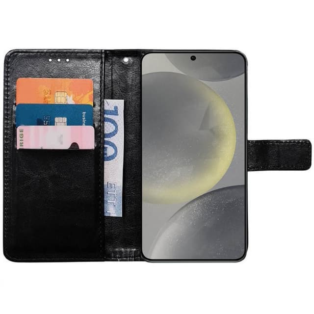 Plånboksfodral 3-kort Samsung Galaxy S24 Plus - Svart