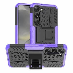 Stødbestandigt cover med stativ Samsung Galaxy S24 - Lilla