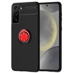 Slim Ring Deksel Samsung Galaxy S24 - Sort/Rød