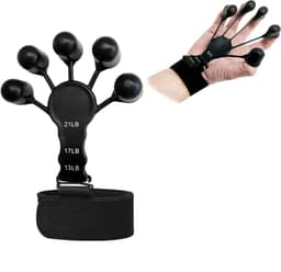 5 fingrar förstärkare Sort