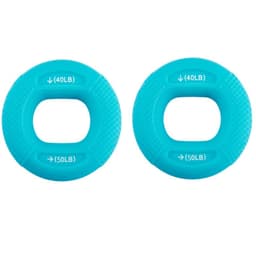 Finger Trainer Silikon Hand Trainer Ring Hand Grip Trainer 40-50 pund Blå