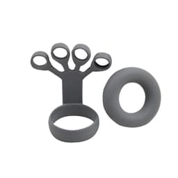 30LB Finger Grip Strengthener och Hand Grip Ring Set Grå