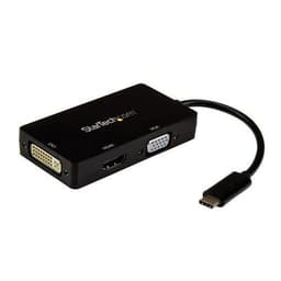 StarTech.com CDPVGDVHDBP, USB Type-C, DVI-lähtö, HDMI-lähtö, VGA (D-Sub) -lähtö, 3840 x 2160 pikseliä
