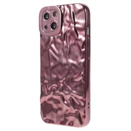 Till iPhone 15 TPU-skal Elektropläterad Rynkad - Rosa