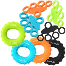 Fingerförstärkare fingermotionär handgreppsring 8-delad