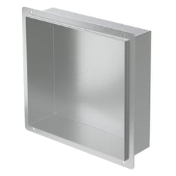 Duschkar 30x30 cm silver rostfritt stål LuxeBath
