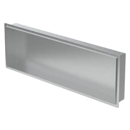 Duschkar 90x30 cm silver rostfritt stål LuxeBath