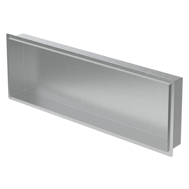 Duschkar 90x30 cm silver rostfritt stål LuxeBath