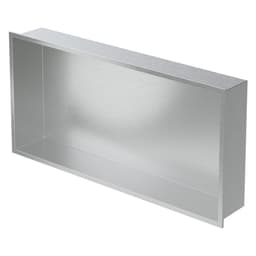 Duschbricka 60x30 cm silver rostfritt stål LuxeBath