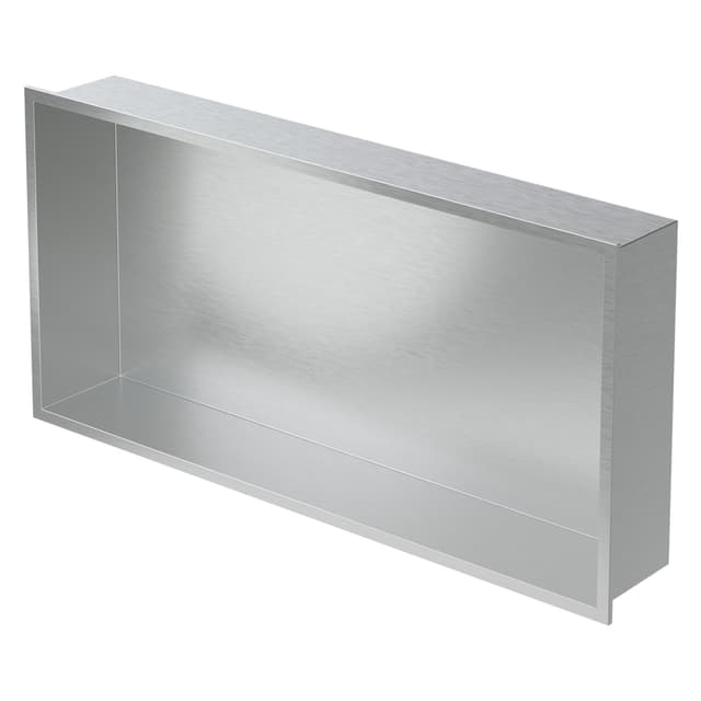 Duschbricka 60x30 cm silver rostfritt stål LuxeBath