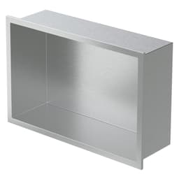 Duschbricka 30x20 cm silver rostfritt stål LuxeBath