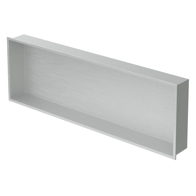 Brusekar 90x30 cm sølv rustfrit stål
