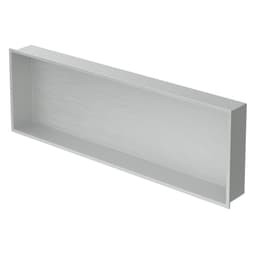 Duschkar 90x30 cm silver rostfritt stål LuxeBath