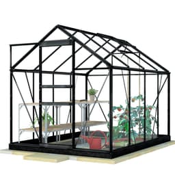 Lykke Drivhus Glass 5m2, sort
