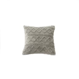 Mykt dekorativt putetrekk - 2 stk Grå L