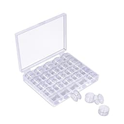 Tomme spoler til symaskiner plast 25 stk Transparent