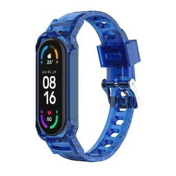 INF Udskiftning af urbånd til Xiaomi Mi Band 3/4/5/6/7 generation Blå