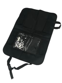 Oxford stof til bil bagsædet Organizer Kick Mats Protector Car Storage Organizer Sort