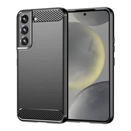 Harjattu TPU kuori Samsung Galaxy S24 - Musta