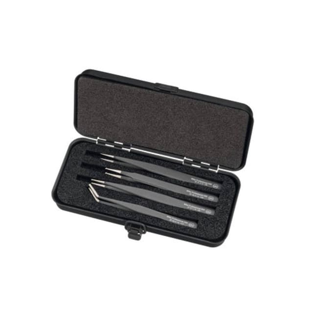 Wiha 32349 Pincett-set 4 delar Spets, Flat-bred