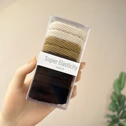 Elastiske hårbånd Scrunchy Hair Binder Tau 10-delt Flerfarget