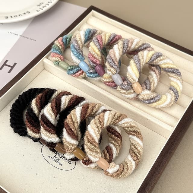 Elastiska hårband Scrunchy hårband Rep 10-delade Model 5
