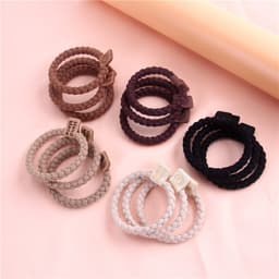 Elastiske hårbånd Scrunchy Hair Binder Tau 10-delt Modell 4