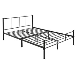 Metallisänky 160x200cm teräsrunkoinen sänky, jossa pääty ja hiljainen runko