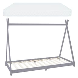 ML-Design BäddTipi 90x200cm med spjälram, ljusgrå