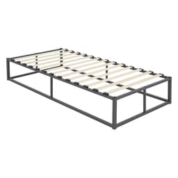 ML Design Metal Bed 90x200cm stålram med slitsad ram, antracit