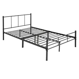 ML Design Metallinen sänky 120x200cm teräsrunko, musta
