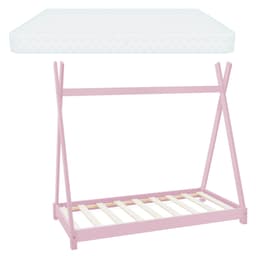 ML Design BedTipi 80x160cm med slidset ramme, pink