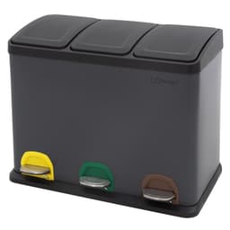 ML-Design Affaldsspand til køkken 3x 15L (45L), Anthracit