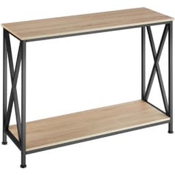 tectake Konsolbord Tacoma 100x35x80,5cm - Industriellt lätt trä, ek Sonoma