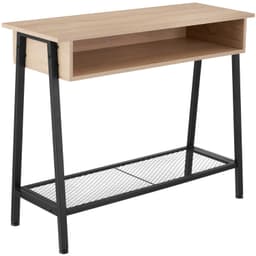 tectake Konsolbord Tralee 100x35x80,5cm - Industriellt lätt trä, ek Sonoma