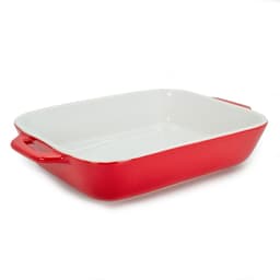Bakform i porslin Gryta 26 x 17 x 5 cm (Röd)