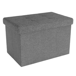 Sammenklappelig Skammel 49x30x30 cm Taburet (grå)