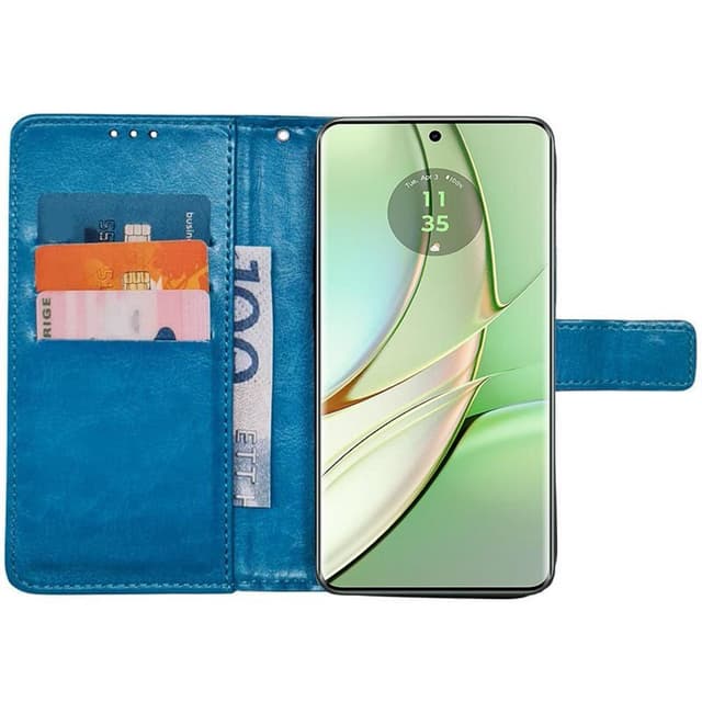 Wallet cover 3-kort Motorola Edge 40 5G - Lyseblå