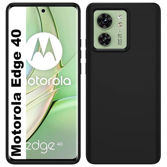Silikone cover Motorola Edge 40 5G - Sort