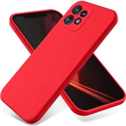Liquid silikone cover Motorola Edge 40 Pro - Rød