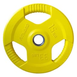 FitNord Weight Plate Tri Grip 50 mm, Styck, Vektplate gummiert 15 kg