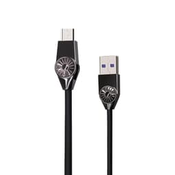 Micro USB-laddningskabel stöd för snabb laddning Svart 1.2 m