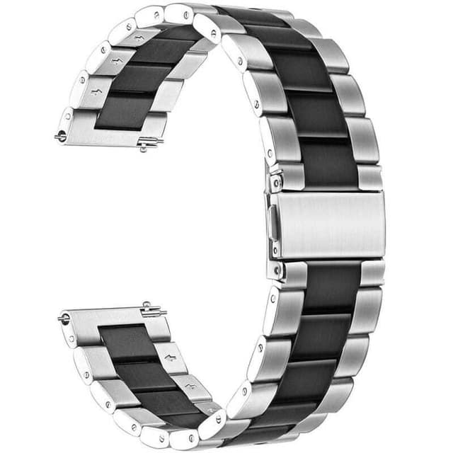 Klockarmband rostfritt stål till Polar Ignite - Silver/svart