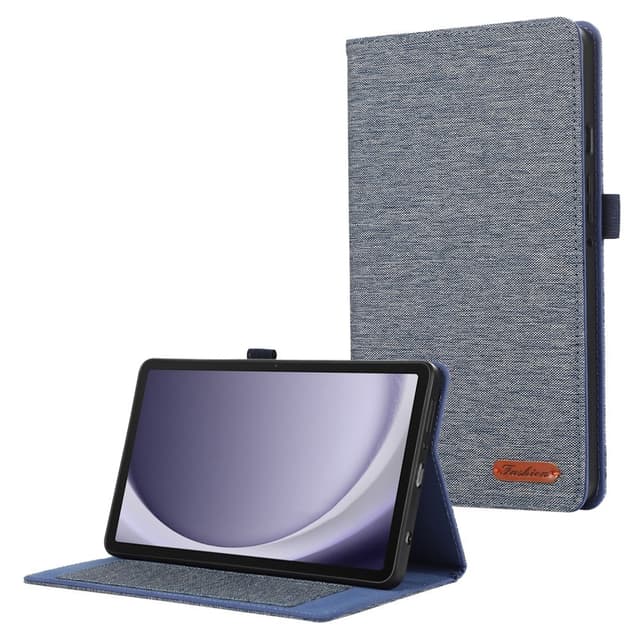 Samsung Galaxy Tab A9+ Vikbart fodral korthållare Tygtextur