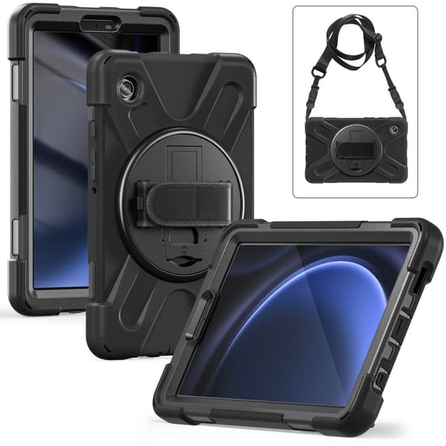 Samsung Galaxy Tab A9 Heavy Duty Armor skal med axelrem
