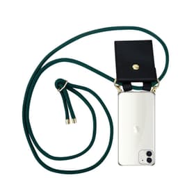 iPhone 12 MINI Deksel med Halskjede (grønn)