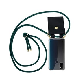 Samsung Galaxy M21 / M30s Deksel med Halskjede (grønn)